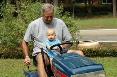 Helping Papa with the chores