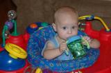Brooks with sippy cup - 6 months