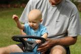 Helping Papa with the chores