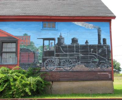 Train Mural In Windsor