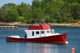 Red & White Boat