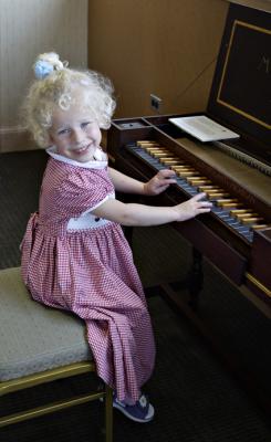 Little Girl With Harpsichord