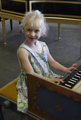 Young Girl With Harpsichord