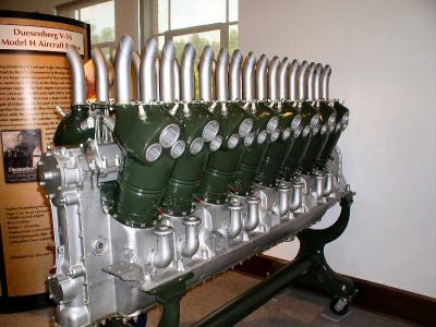 Duesenberg V16 aircraft engine from WW1