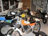 Historical racing motorcycle display