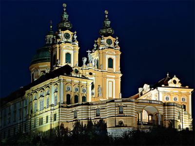 Melk (Austria): Benedictine Abbey by Night