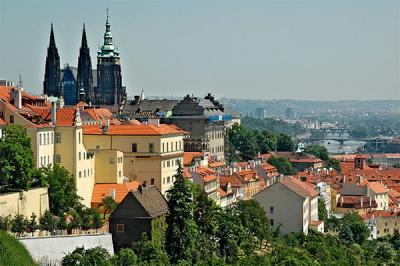 Prague: St Vitus Cathedral and the River