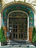 Prague: Art Nouveau Hotel Entrance