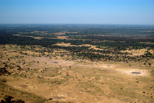 Santatadibe airstrip (600m), Moremi Game Reserve, Botswana