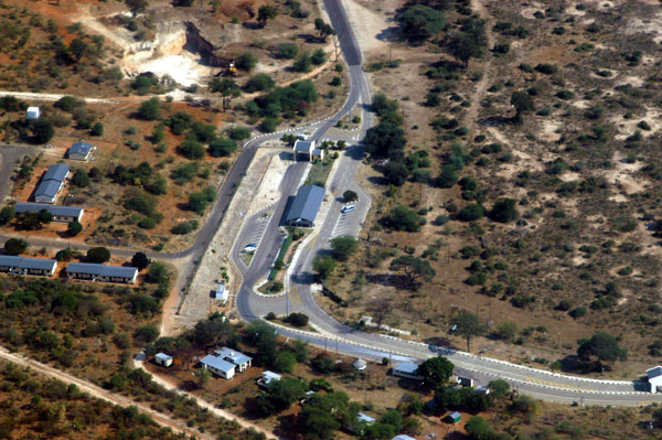 Botswana border post to Zimbabwe, outside Kasane