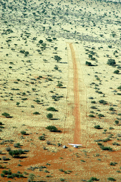The worst runway of the trip, Ellingerode, Namibia