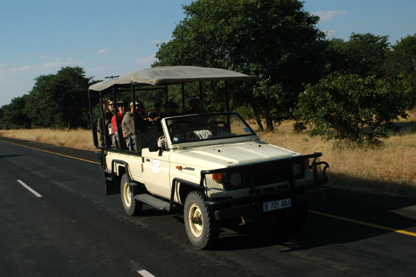 One of the hotel safari vehicles