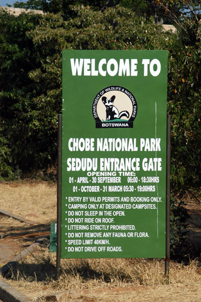 Welcome to Chobe National Park