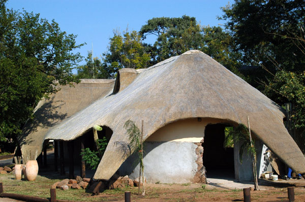 Building near the Chobe Safari Lodge being refurbished