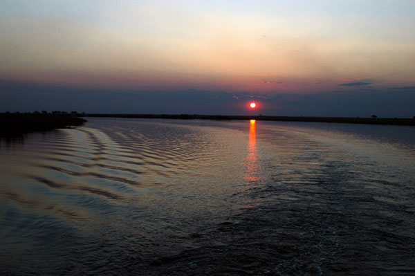 Chobe River sunset