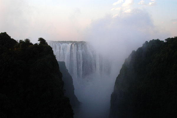 Victoria Falls seen from the bridge