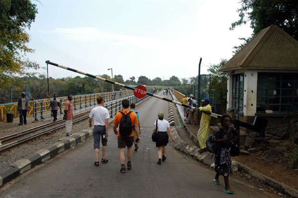 Leaving Zambia via the Victoria Falls Bridge to Zimbabwe