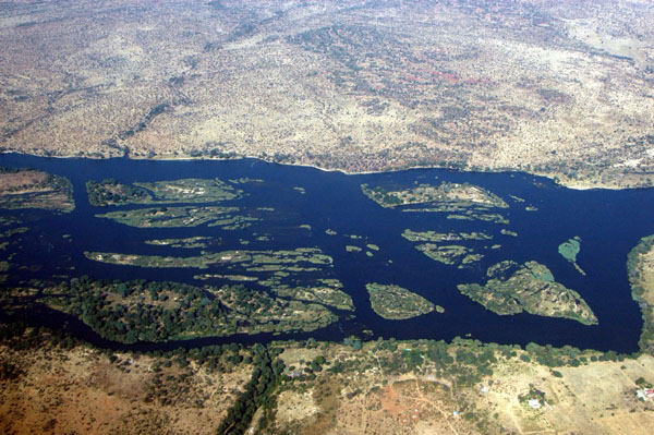 Zambezi River, upstream of Victoria Falls