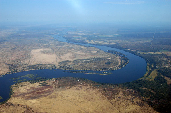 Zambezi River upstream of Victoria Falls