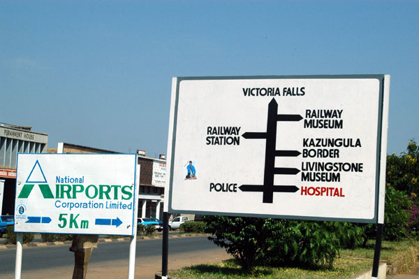 Headed from the Airport to Victoria Falls