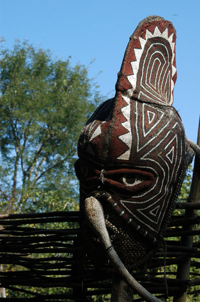 African mask at the Kraal, Zambezi Sun
