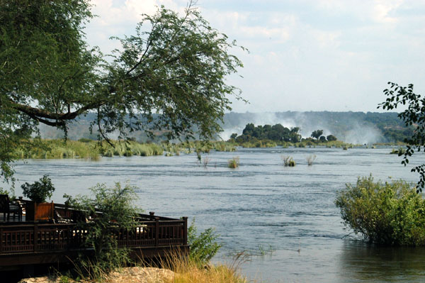 Victoria Falls are a short walk from the Royal Livingstone
