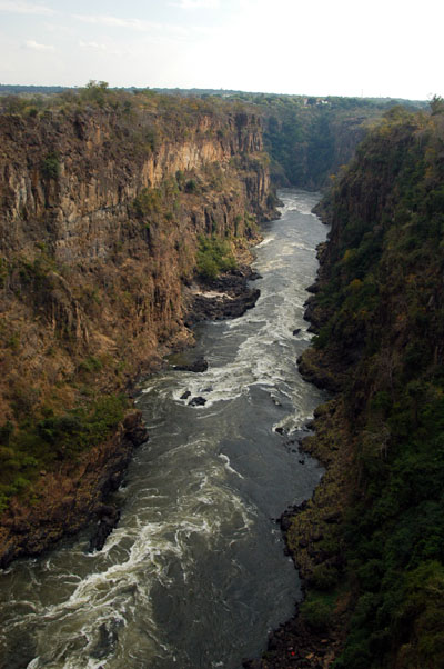 Zambezi gorge below Vic Falls