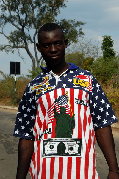 America fan, Zambia