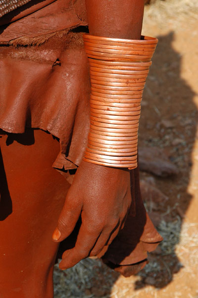 Bracelets on a Himba woman