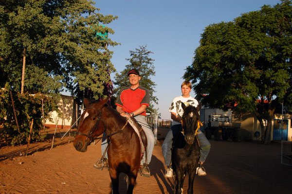 Me and Stephanie on horseback