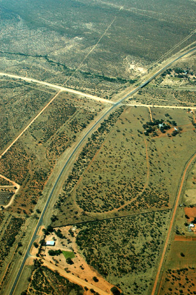 A paved road! The Trans Kalahari Highway
