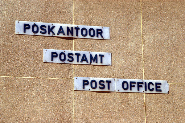 Swakopmund is a tri-lingual town - Afrikaans, German and English