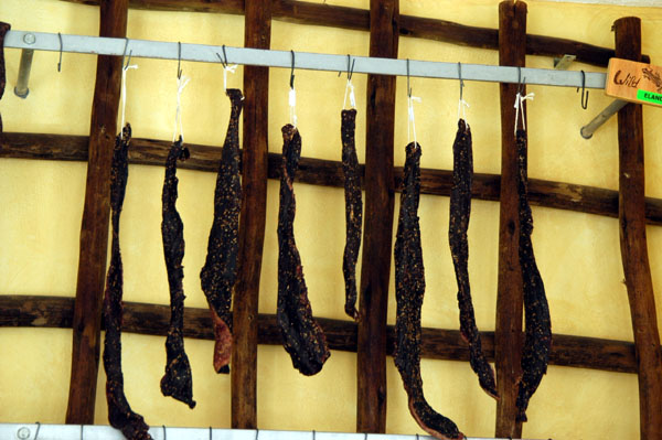 Biltong - dried meat the locals love