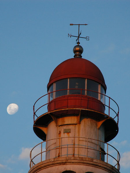 Lighthouse and the full moon