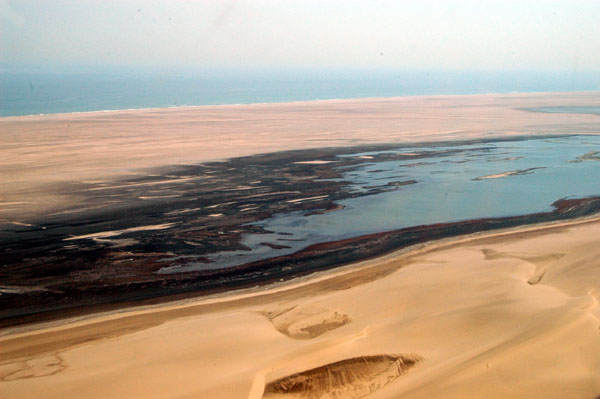 Sandwich Harbour, 50 km south of Walvis Bay