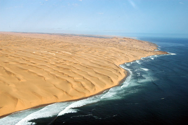 The Namib Desert meets the Atlantic