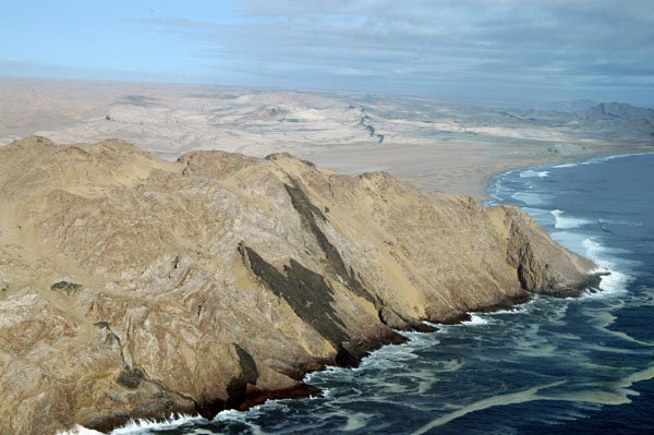 Cliffs north of Spencer Bay, Namibia