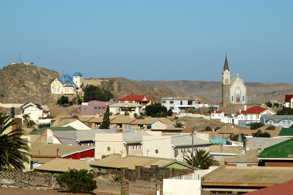 View of Lüderitz with the Felsenkirche