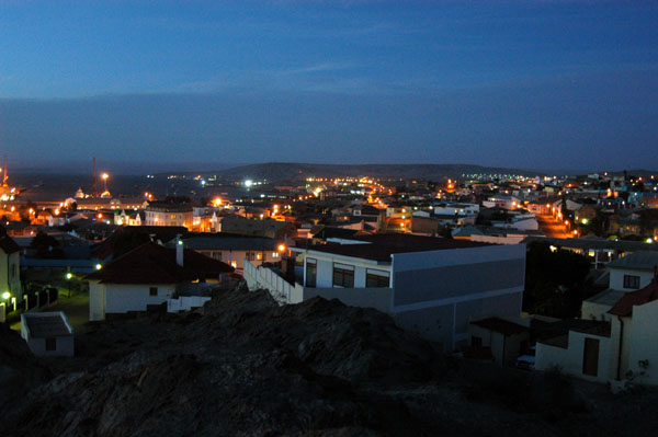 The lights coming on in Lüderitz