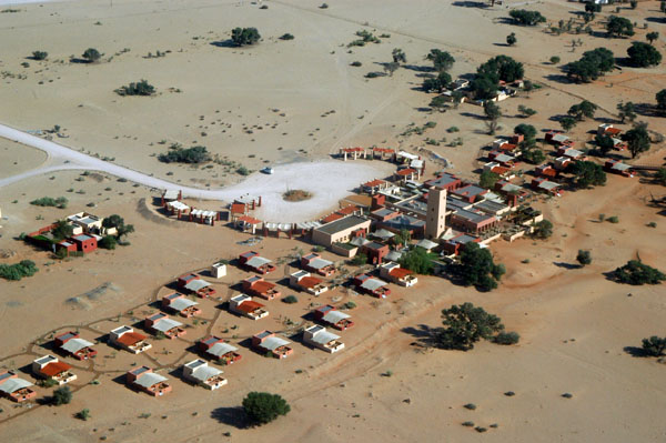 Sossusvlei Lodge from the air