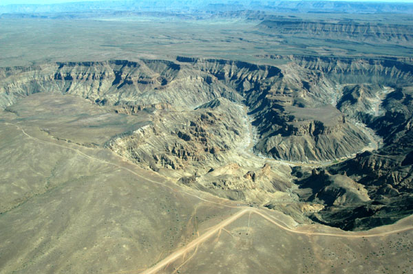 Road on the eastern rim of Fish River Canyon