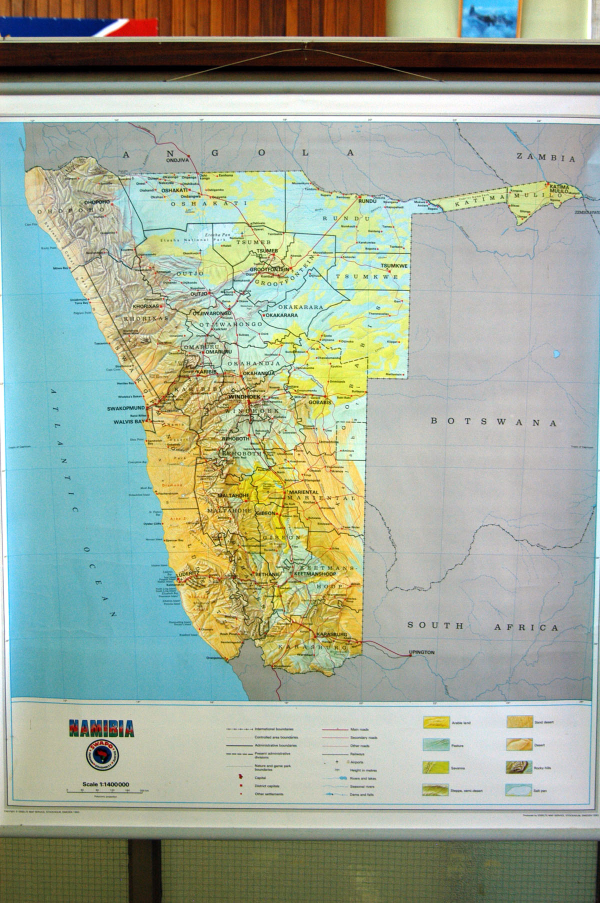 Map of Namibia