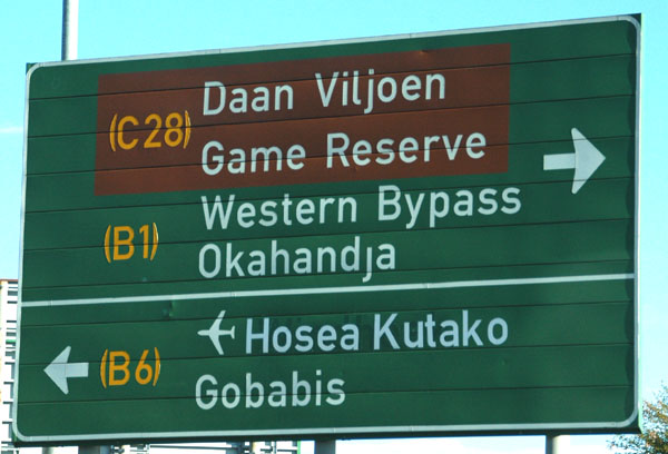 Daan Viljoen Game Reserve is a short distance west of Windhoek