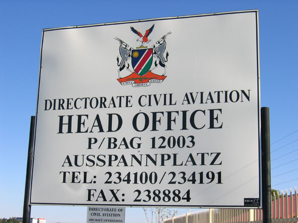 The Directorate of Civil Aviation is located behind the Game store