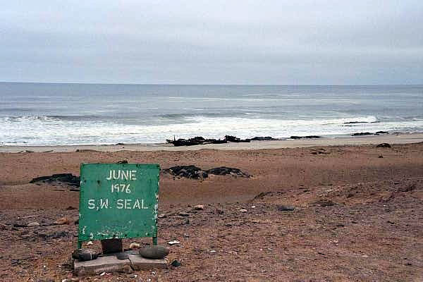 Wreck of the Seal, June 1976, Skeleton Coast