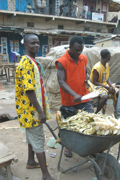 Sugar Cane vendor, Central Accra