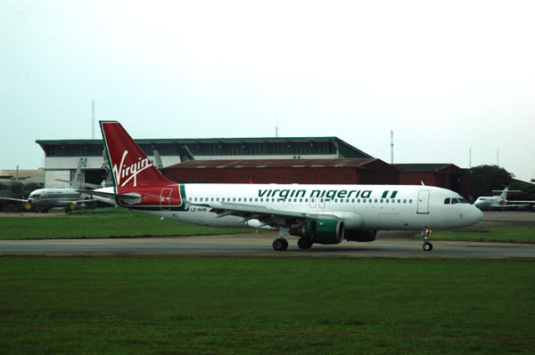 Virgin Nigeria A320 (LZ-BHB) at Lagos