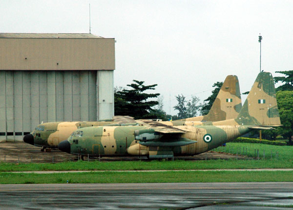 Nigerian Air Force C-130H (short one) and C-130H-30 (long one)