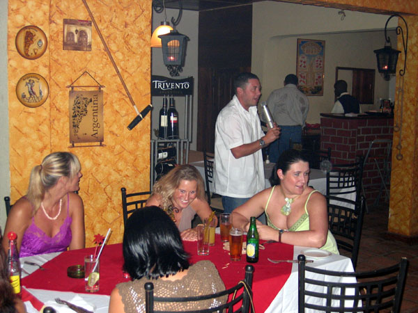 The Monarch table at Emirates vs. Monarch karaoke at El Gaucho