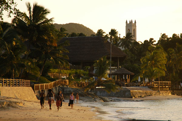 Beau Vallon Beach and the Bel Ombre Church